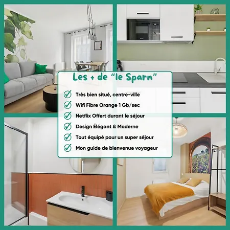 Le Sparn - Votre Cocon Au Coeur D'epernay Apartman Épernay